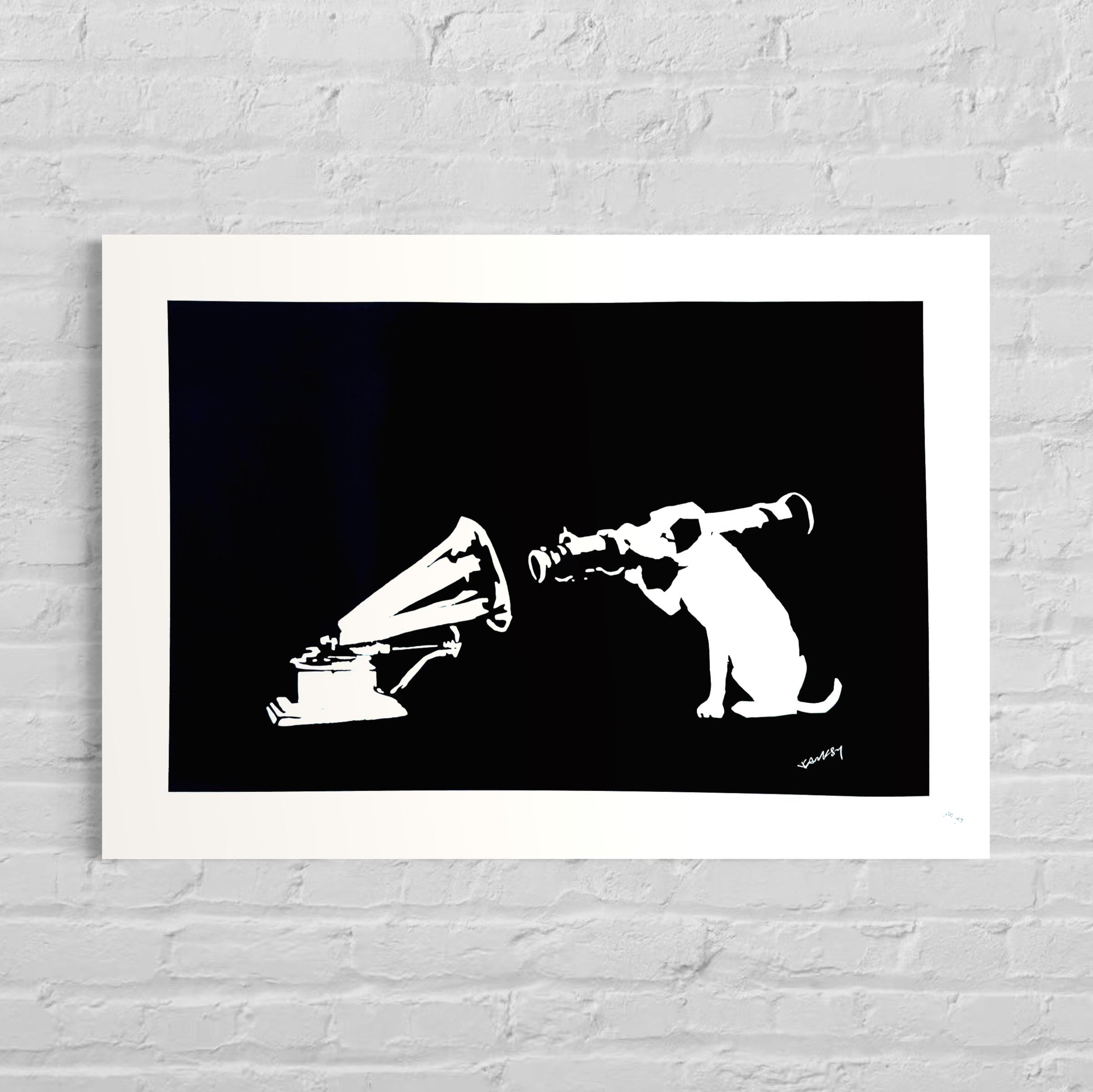 Genummerde editie BANKSY -I fought the law- Gesigneerd - certificaat - Wall Art, Grafitti Art, Lithograph, Stencil Art